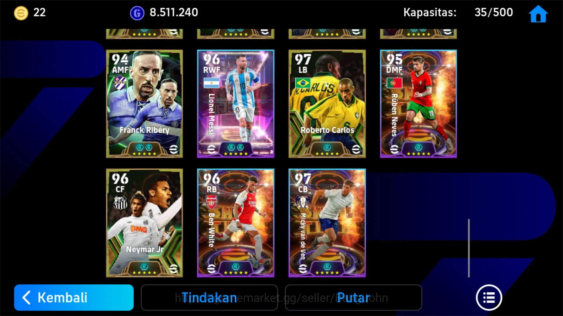 eFootball Accounts Others Power 3165 | Pavel Nedved | Didier Drogba | Gabriel Batitusta | Christian Panucci ~EFB118B 6