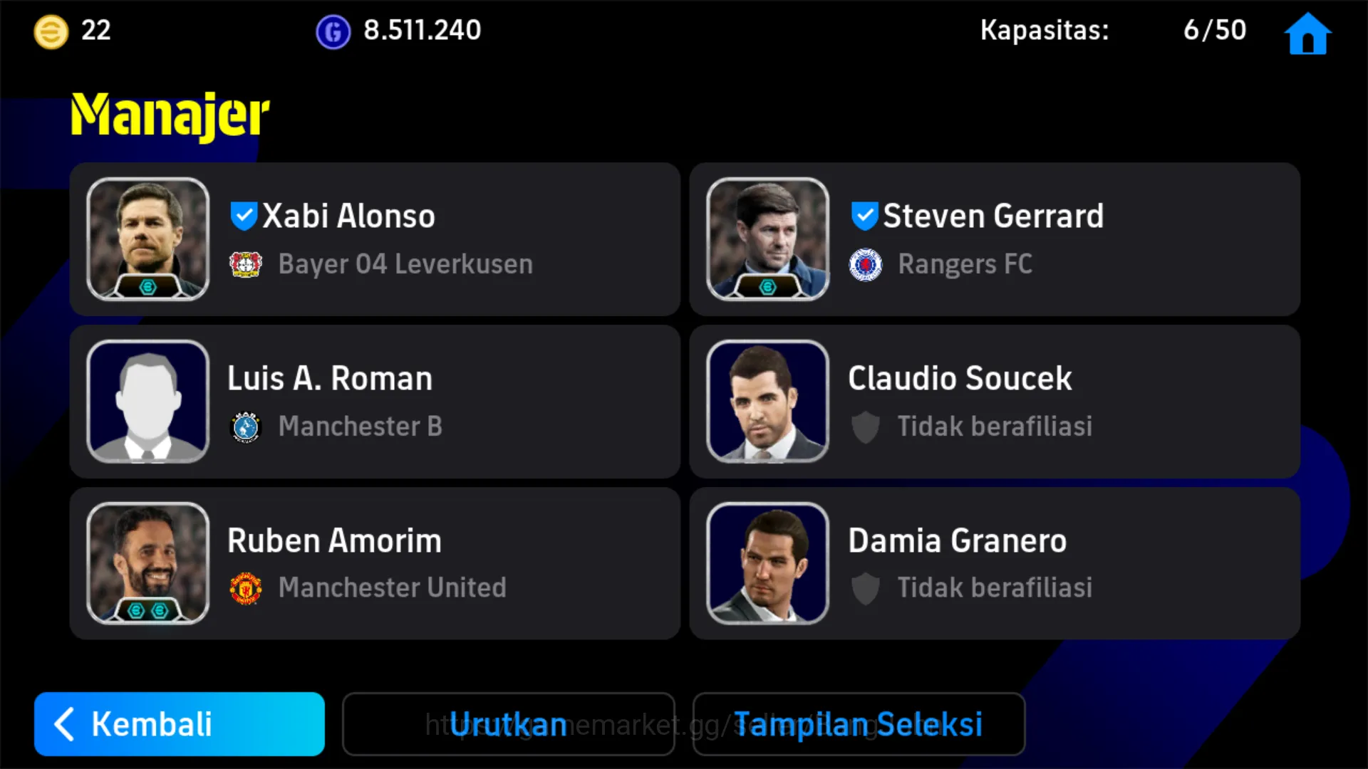 eFootball Accounts Others Power 3165 | Pavel Nedved | Didier Drogba | Gabriel Batitusta | Christian Panucci ~EFB118B 8