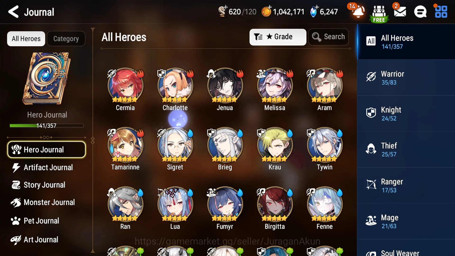 Epic Seven Accounts Mid-Tier Global Unverif|ML6 2
