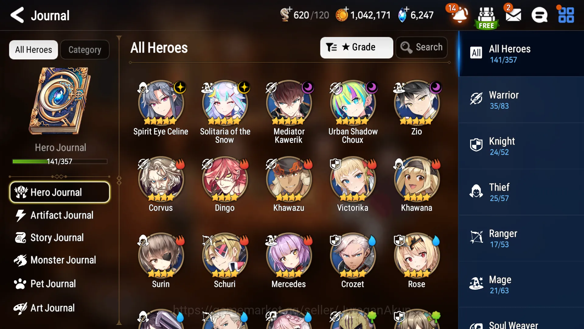 Epic Seven Accounts Mid-Tier Global Unverif|ML6 5