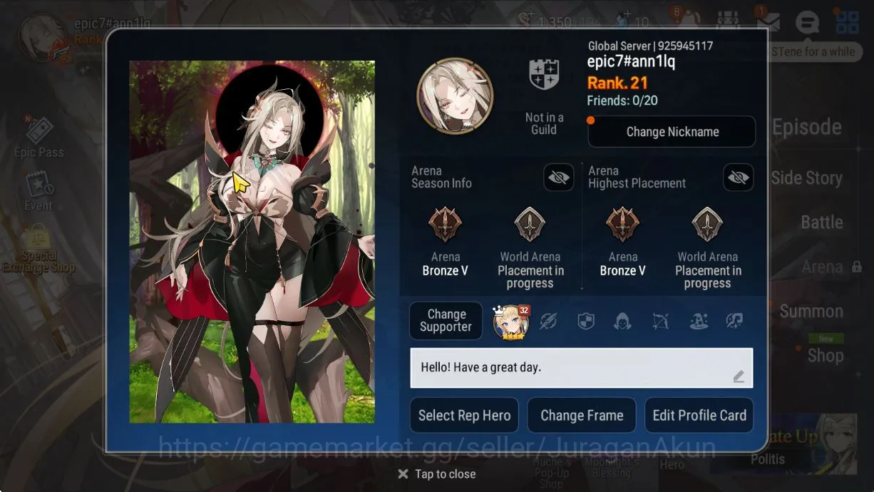 Epic Seven Accounts Global Unverif|Fresh Starter|Low Progress|2ML (Las image 5