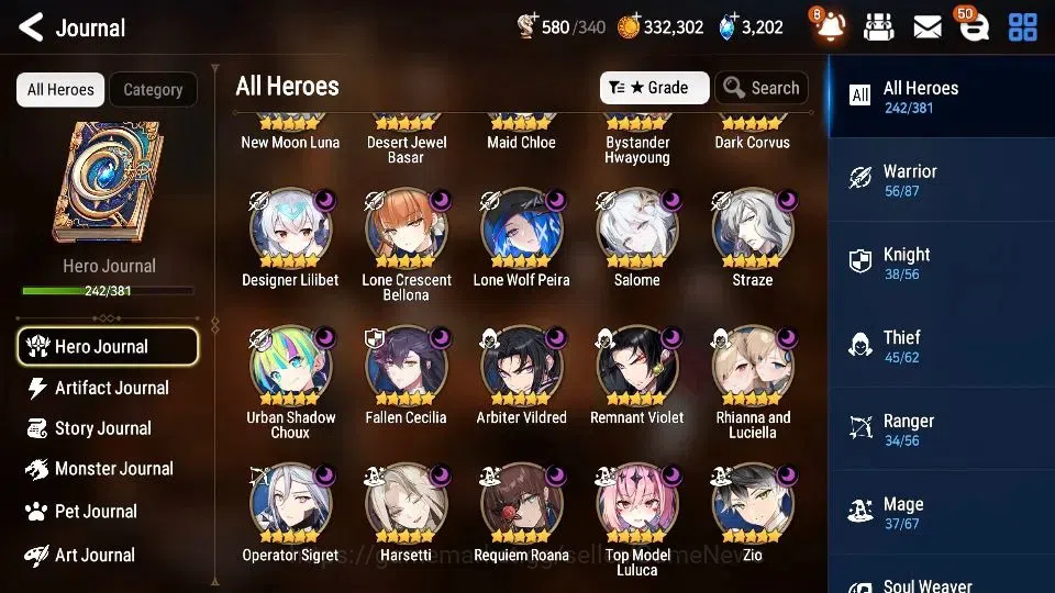 Epic Seven Accounts Asia Unverif| 30 ML (Rhianna nL. MonarchIseria,BAr image 2