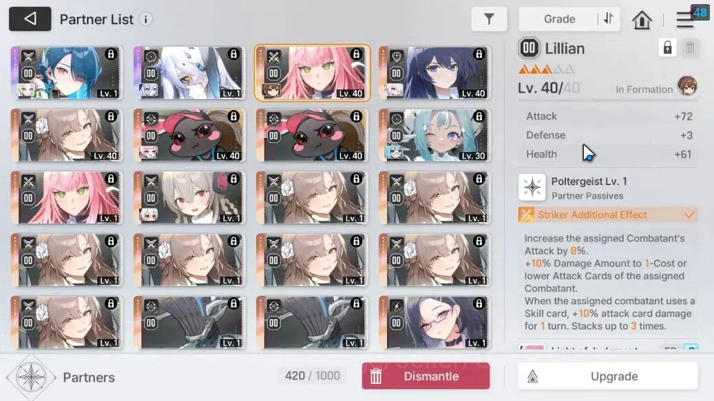 Chaos Zero Nightmare Accounts GLOBAL Lv47|8 SSR[Heidemarie,Diana,Rita,Tiphera,Ni image 11