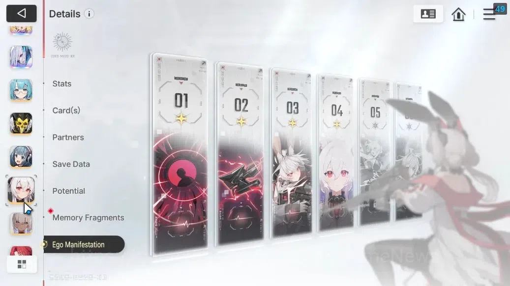 Chaos Zero Nightmare Accounts GLOBAL Lv47|8 SSR[Heidemarie,Diana,Rita,Tiphera,Ni image 8