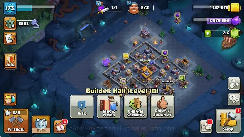 Clash of Clans Accounts Global | TH 17-BH 10 | LVL 173|HH 10|AQ 78 ,MP 50  image 19
