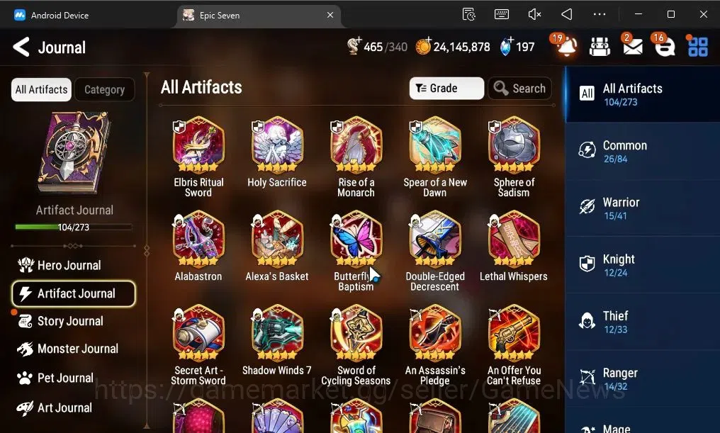 Epic Seven Accounts ASIA|20 ML(LOTScales,Har setti,Zio,Genesis Ras,Etc image 14