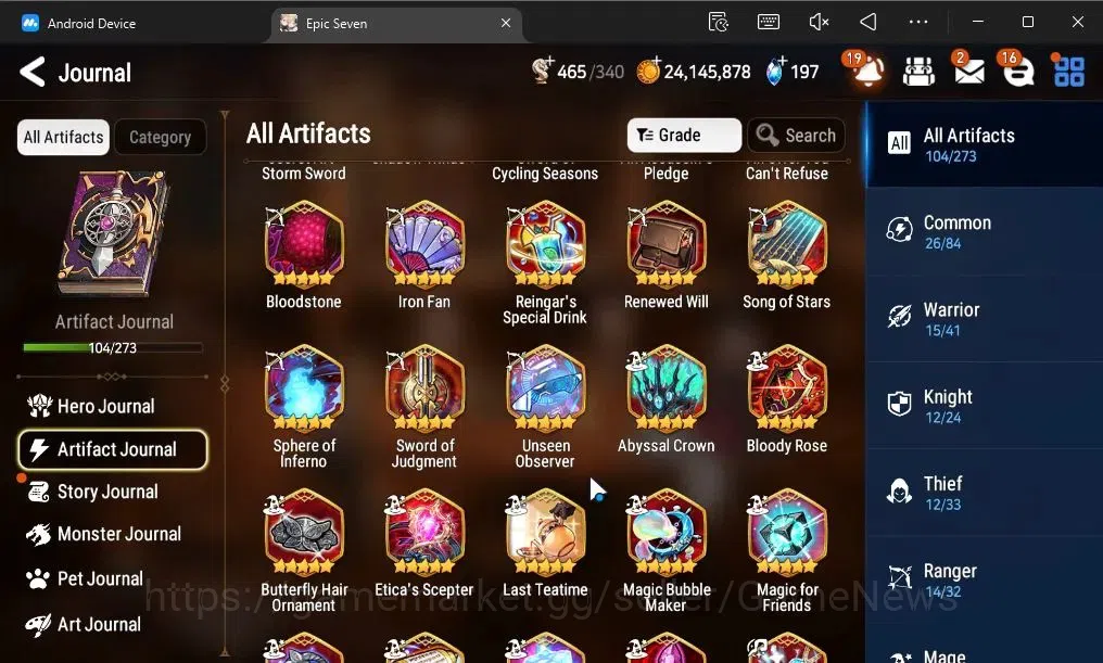 Epic Seven Accounts ASIA|20 ML(LOTScales,Har setti,Zio,Genesis Ras,Etc image 15