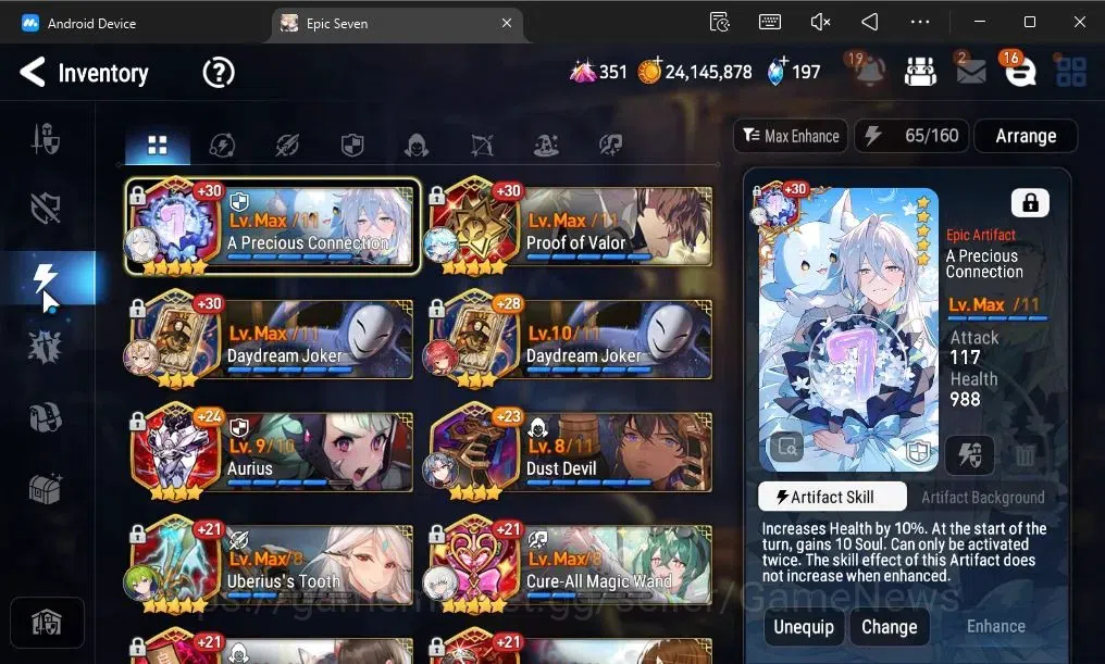 Epic Seven Accounts ASIA|20 ML(LOTScales,Har setti,Zio,Genesis Ras,Etc image 19