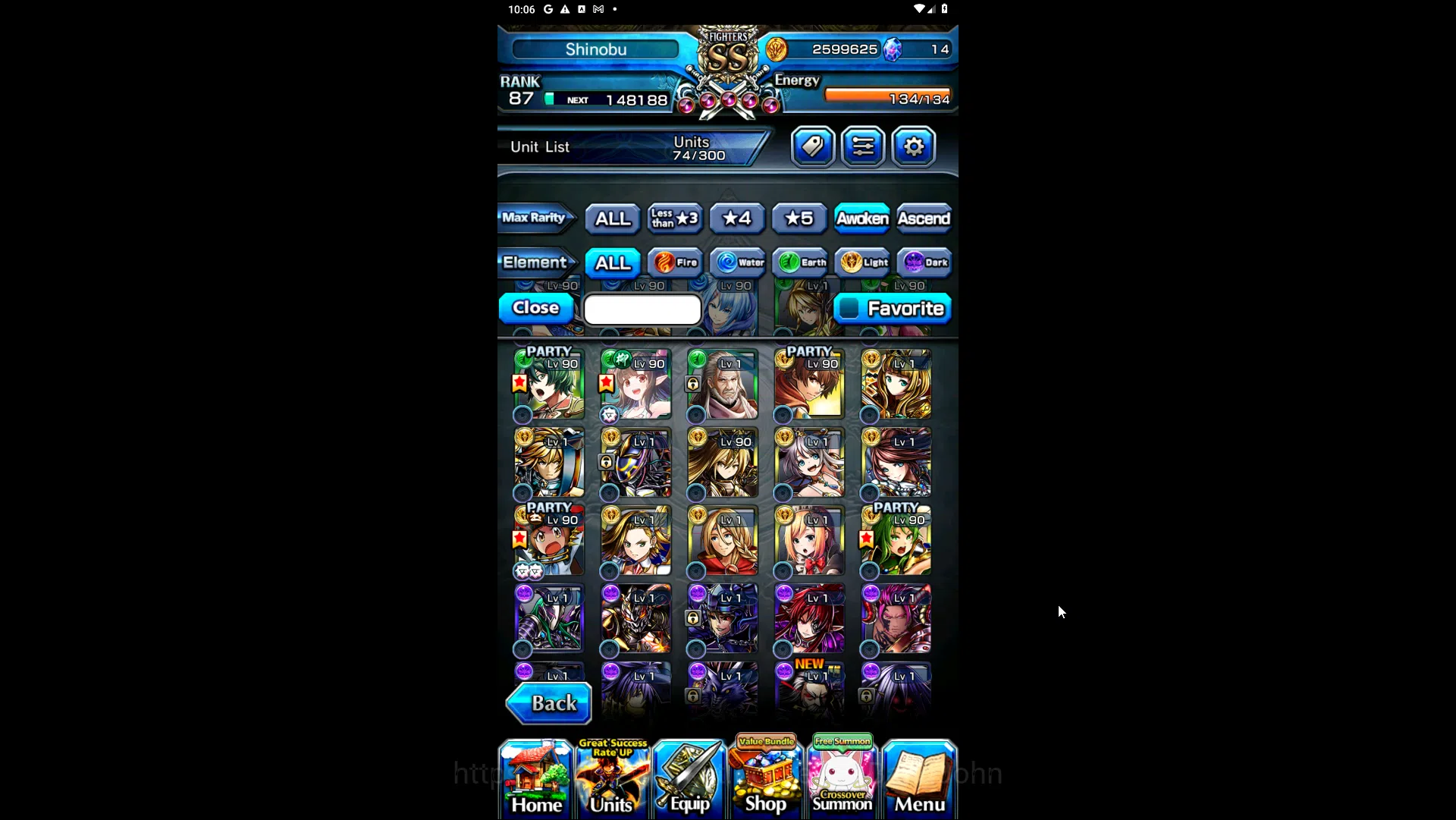 Grand Summoners Accounts Mid-Game GLOBAL | Ascend SummerMiyu, ShirouEmiya (TW), Kirisame, Lark (TW), HartThFabricator 13