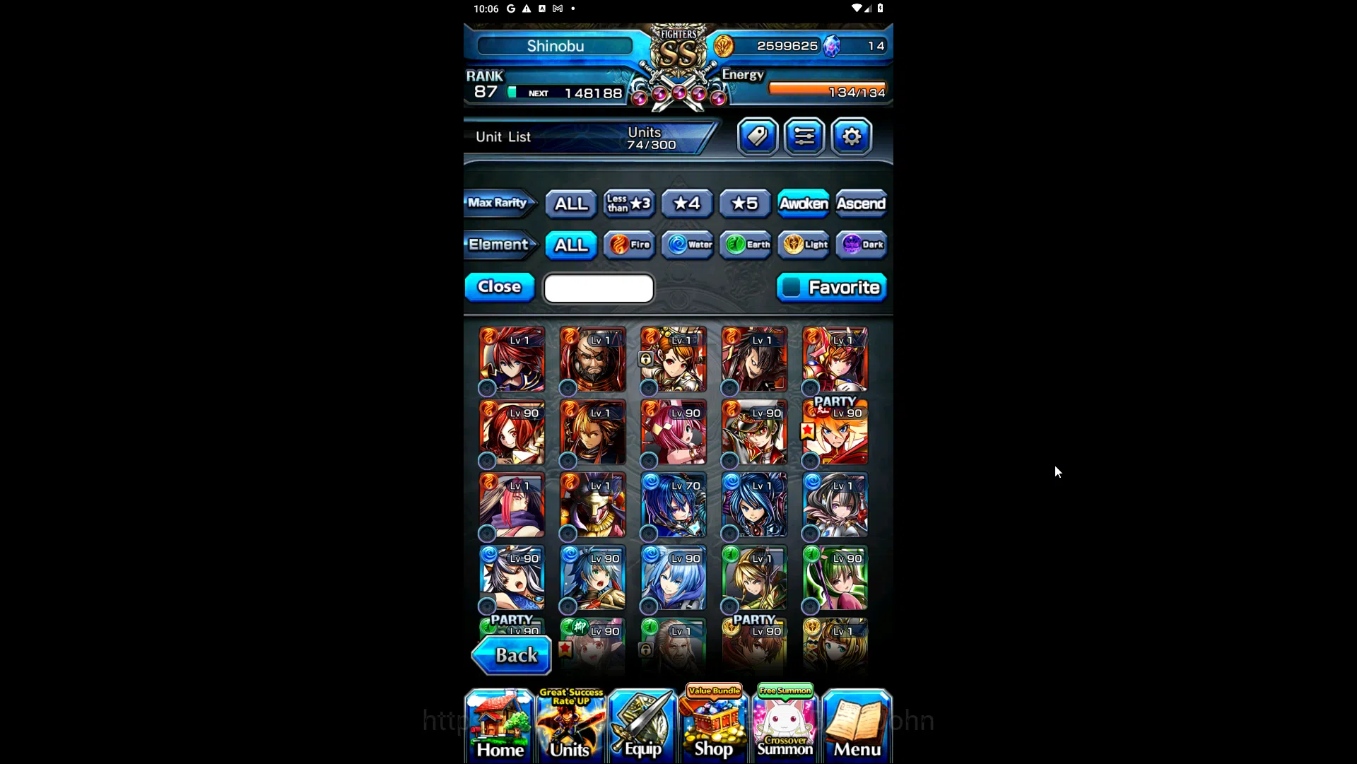 Grand Summoners Accounts Mid-Game GLOBAL | Ascend SummerMiyu, ShirouEmiya (TW), Kirisame, Lark (TW), HartThFabricator 14
