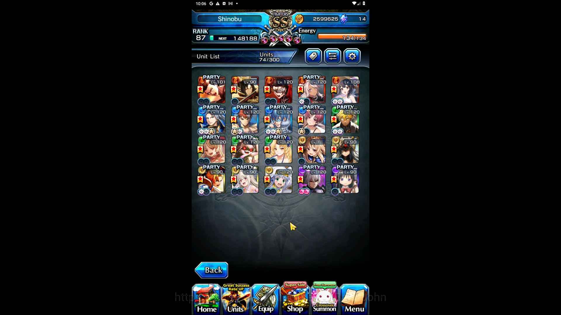 Grand Summoners Accounts Mid-Game GLOBAL | Ascend SummerMiyu, ShirouEmiya (TW), Kirisame, Lark (TW), HartThFabricator 15