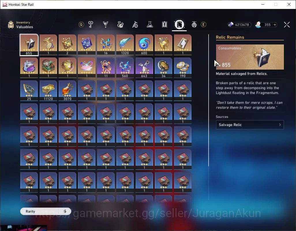 Honkai Star Rail Accounts End Game ASIA |TL 70 | 13 Limit|[Castorice,Sparkle]+Sign The 2