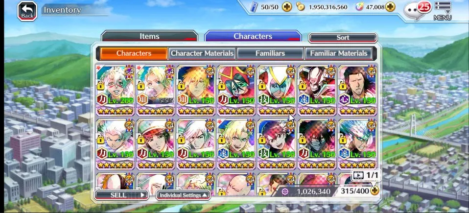 Bleach: Brave Souls Accounts High-End [GLOBAL]|47K Orb|Ichigo 10th,Nelliel+Rangiku 10th Art,Candice Swimsuit24,Ichigo