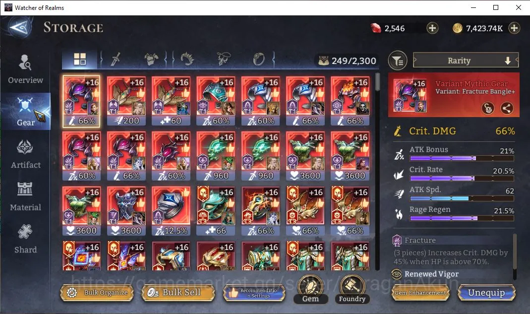 Watcher of Realms Accounts Mid-Tier Global 600xx|2,2M Power|5Lord[Ingrid,Laya,Etc]+2 Unnamable [Ymiret,Ajax]+30 6