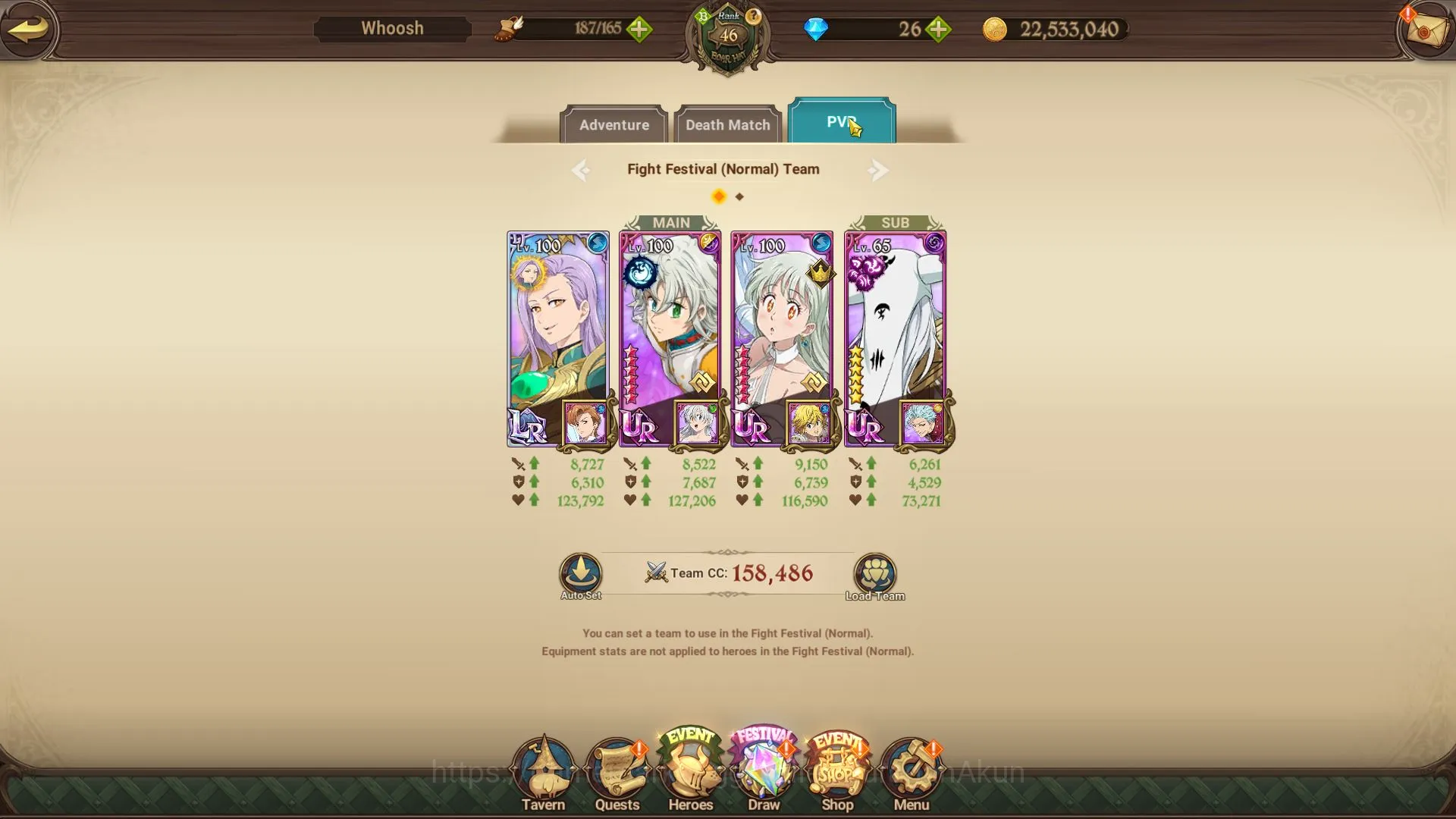 The Seven Deadly Sins: Grand Cross Accounts Midgame Asia|1,7M CC|1 LR+6 5