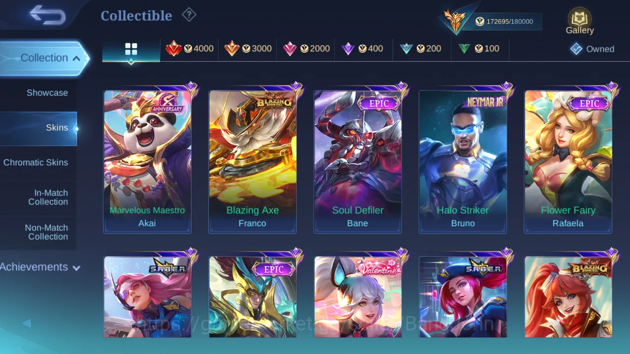 Mobile Legends: Bang Bang Accounts Others Hero 130 | Skin 442 | Tas Tas | Legend Gusion | Legend Jhonson | Dawning Lancelot 11