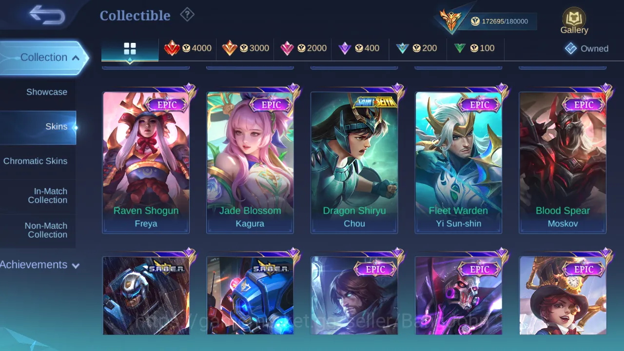 Mobile Legends: Bang Bang Accounts Others Hero 130 | Skin 442 | Tas Tas | Legend Gusion | Legend Jhonson | Dawning Lancelot 13