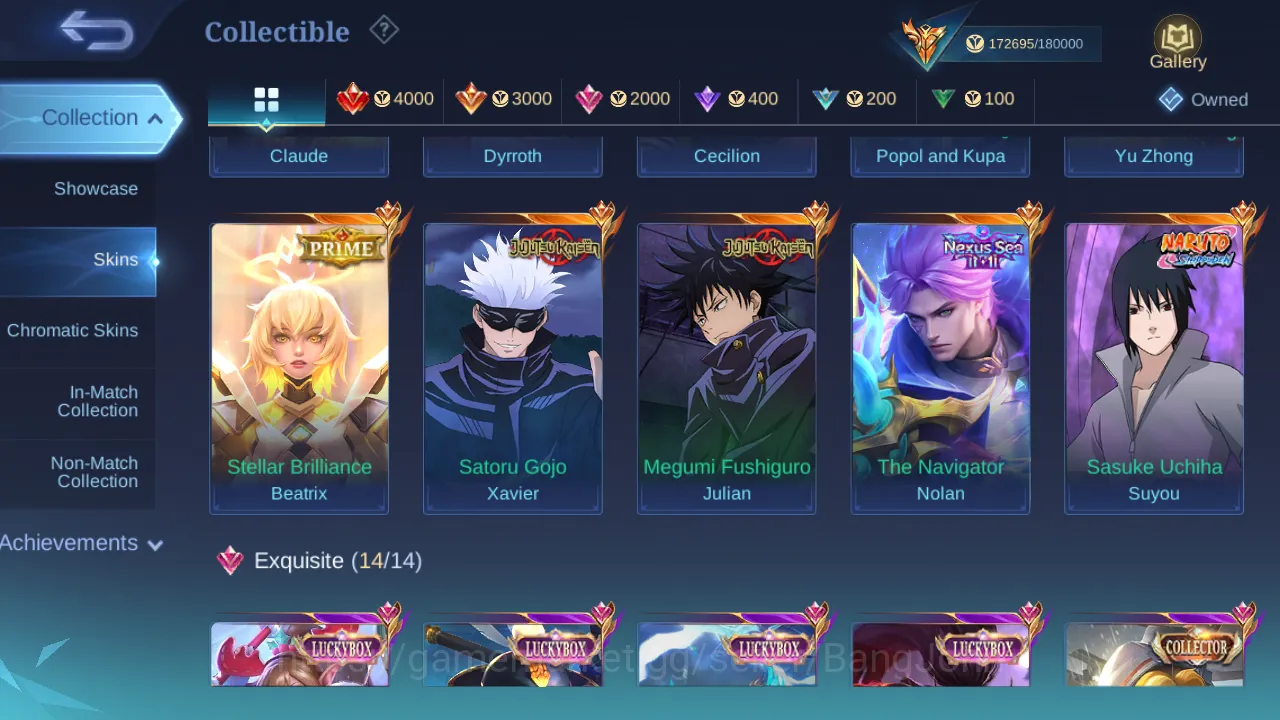 Mobile Legends: Bang Bang Accounts Others Hero 130 | Skin 442 | Tas Tas | Legend Gusion | Legend Jhonson | Dawning Lancelot 6