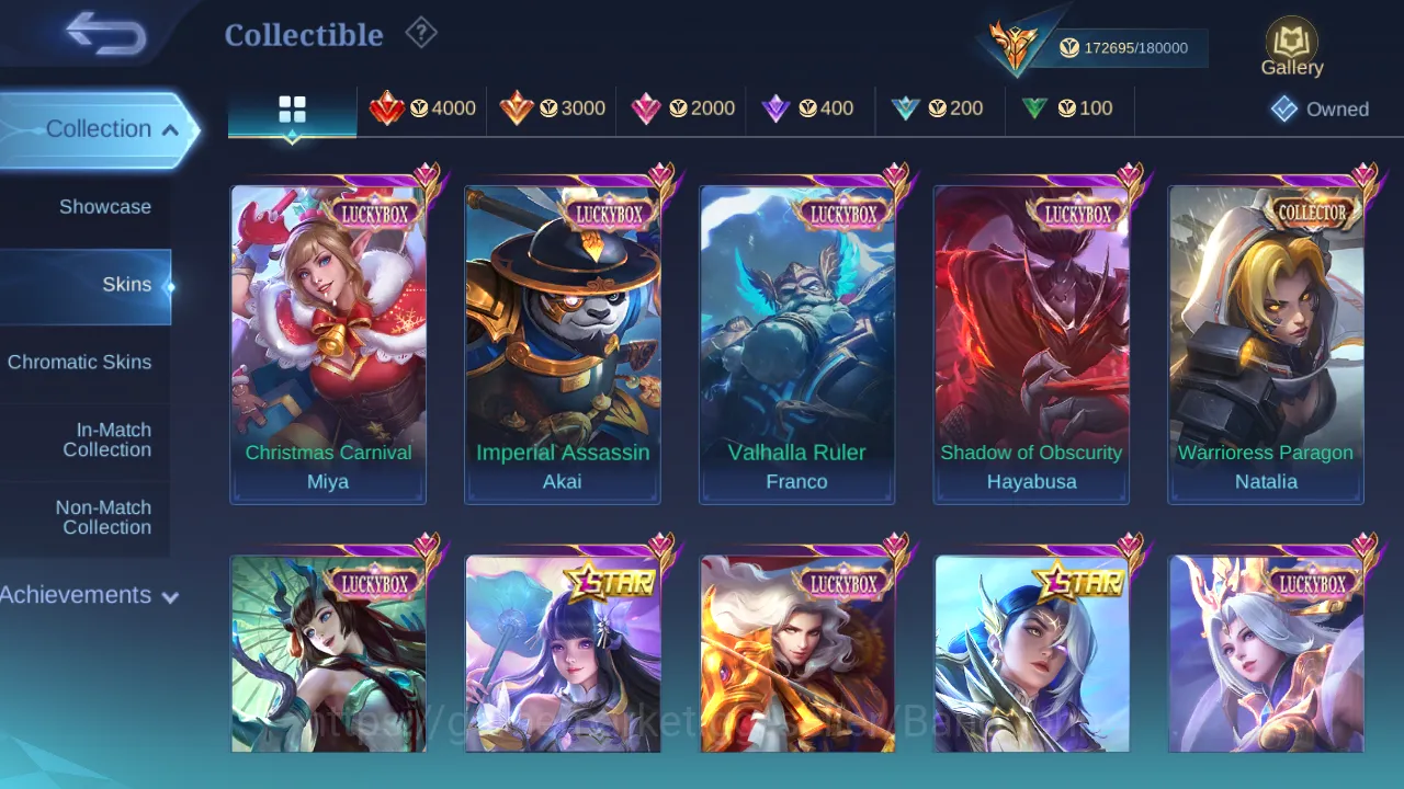 Mobile Legends: Bang Bang Accounts Others Hero 130 | Skin 442 | Tas Tas | Legend Gusion | Legend Jhonson | Dawning Lancelot 7