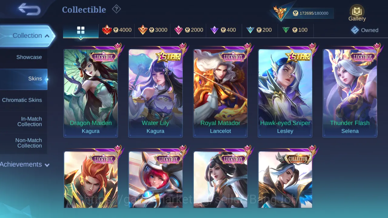 Mobile Legends: Bang Bang Accounts Others Hero 130 | Skin 442 | Tas Tas | Legend Gusion | Legend Jhonson | Dawning Lancelot 8