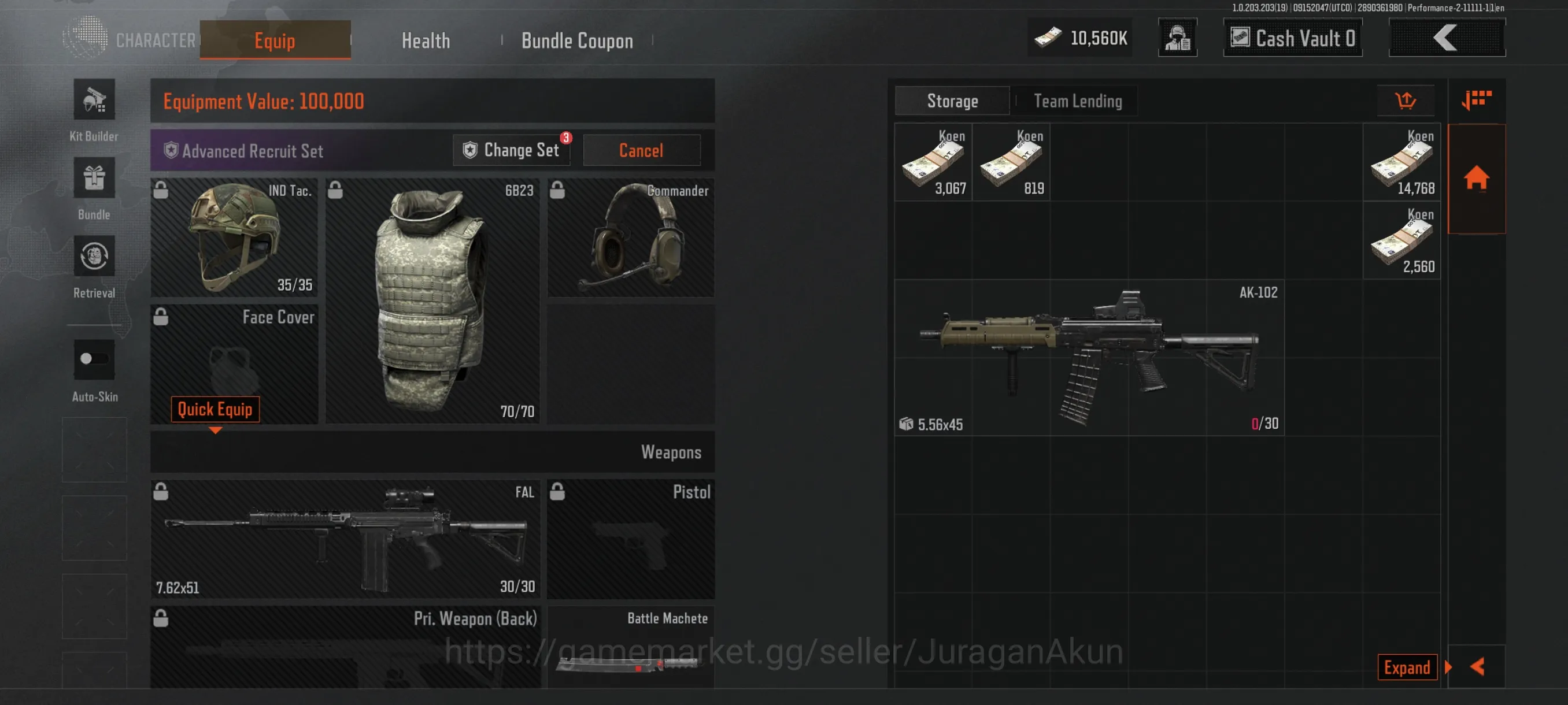 Arena Breakout Accounts Mid-Tier [MOBILE] SV 10,6M|Koen 10M|ForestMP5,P90,Pixelgold Groza,Borealis,Bmachete,etc|CN ON|Log 4