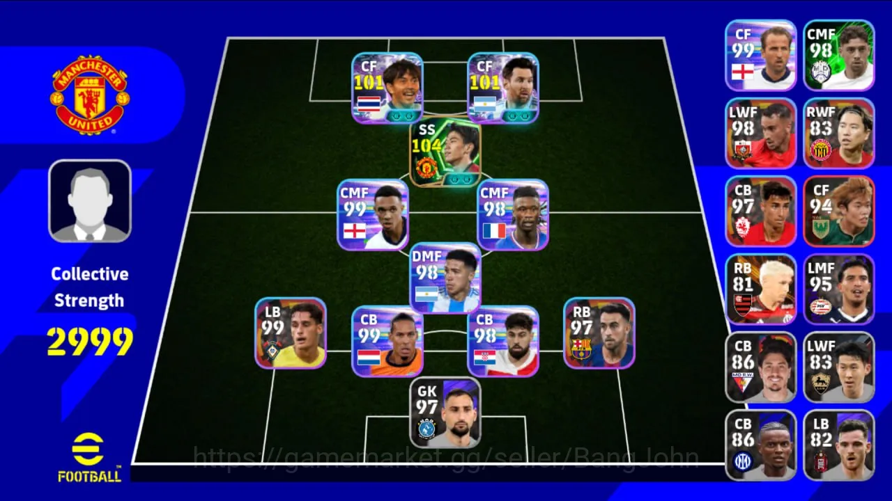 mobile | Power 2999 | Shinji Kagawa | Lionel Messi ~ EFB146B eFootball Others mobile | Power 2999 | Shinji Kagawa | Lionel Messi image 1