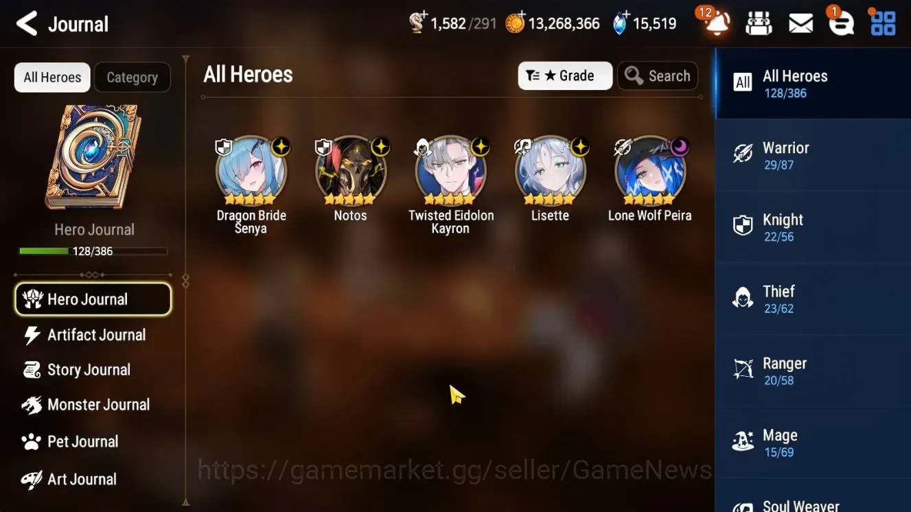 Epic Seven Accounts Starter ASIA Verif|New Era|5 ML(Lisete,Notos,LW Peira,Etc)+Setsuka,Rinak,Landy,etc|AUTO W Hunt|15K 1