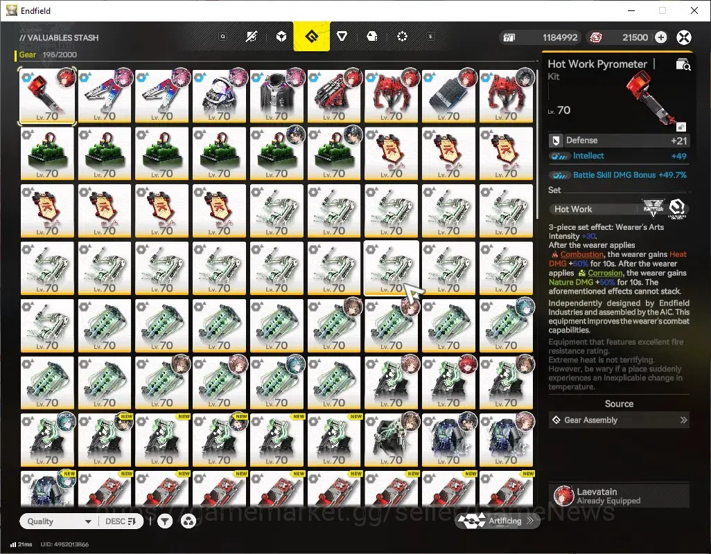 Arknights: Endfield Accounts ASIA|Lv 58|12 SSR(7Limit)+12(*6Wep)|[Yvonne,Laevat image 15