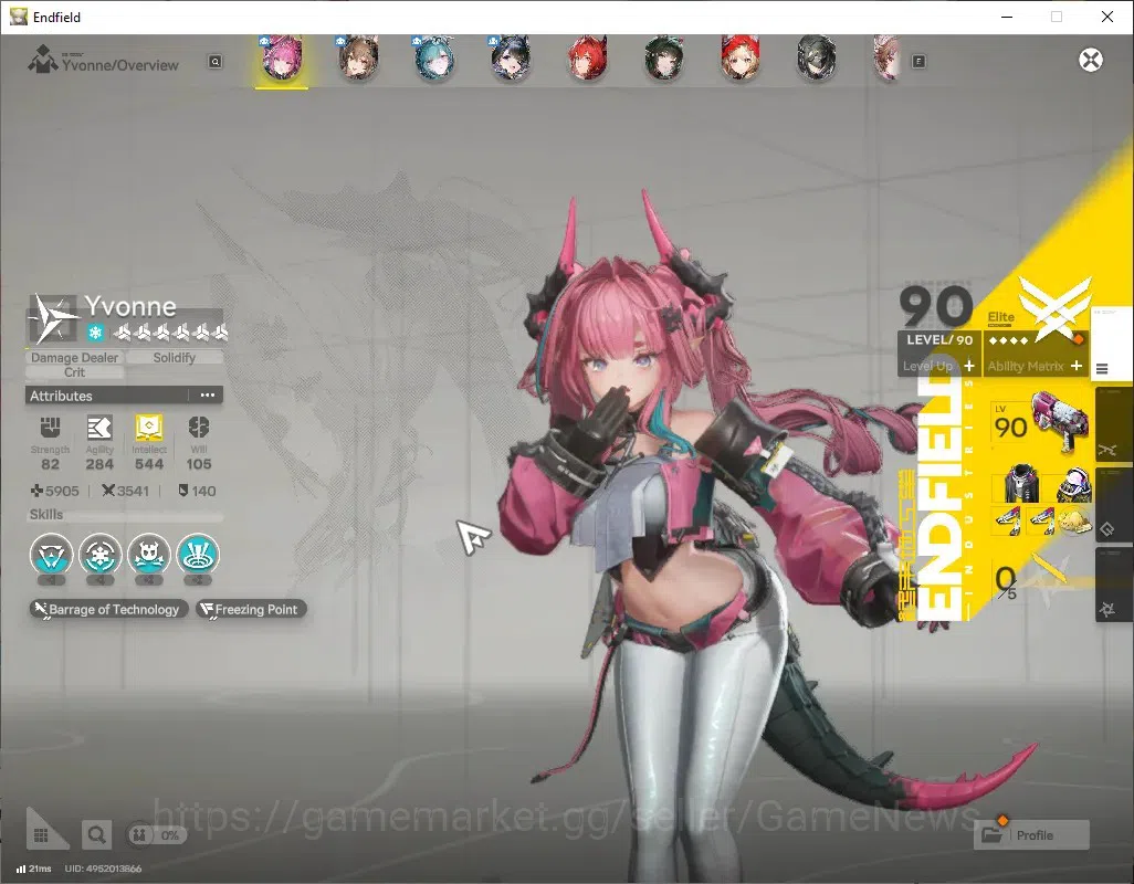 Arknights: Endfield Accounts ASIA|Lv 58|12 SSR(7Limit)+12(*6Wep)|[Yvonne,Laevat image 5