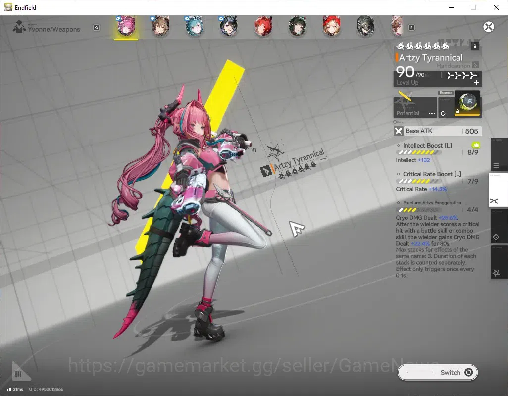 Arknights: Endfield Accounts ASIA|Lv 58|12 SSR(7Limit)+12(*6Wep)|[Yvonne,Laevat image 6