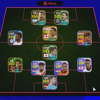 eFootball Accounts Legends & Iconic Players Android|Big Time Jude Bellingham England'26|5 Epic Sergio Aguero,Aubameyang,Ono
