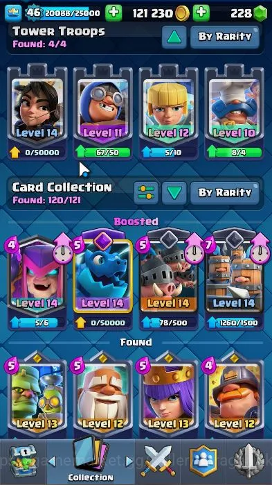 Clash Royale Accounts Lvl 46|Trophy 8802|Limited Skin|KTL 14|Card 121|1  image 3