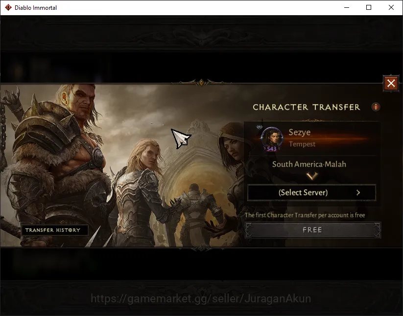 Diablo Immortal Accounts High-End SA - Malah |Lv60 (543) Tempest|25K CR|Reso 360|Inferno III|Paragon Maledictor||Hell Lv