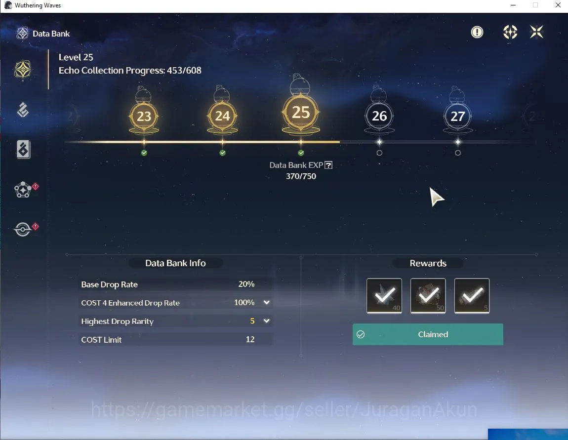 Wuthering Waves Accounts Starter EU | UL 45 | 3 Limited | Cartethyia+Sign,Ciaccona+Sign,Lynae+Sign |DB Lv 25| MC Female| Log 4