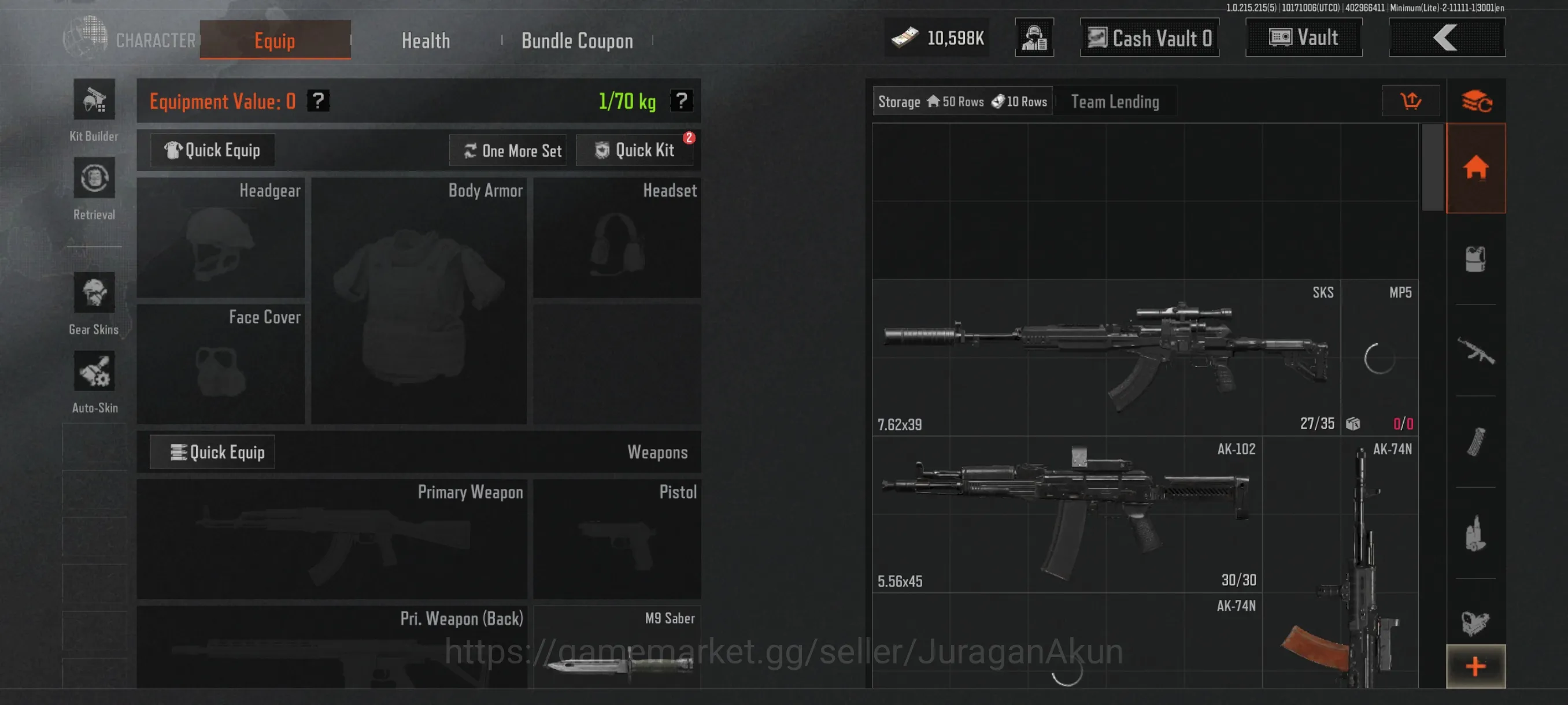 Arena Breakout Starter [MOBILE]SV 11M|CV 10M|Combust FAMAS,PrismAK74,AKS7 image 1