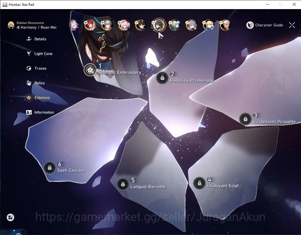 Honkai Star Rail Accounts End Game Asia|TL 64| 8 limited |Dante+Sign,Castorice,B3,Hyacine,Saber,Anaxa,Ruan Mei,Archer|Mc 3