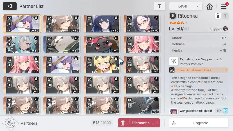 Chaos Zero Nightmare Accounts GLOBAL 8SSR(OrleaM2 KhalipeM1 RinM1 HugoM1 Renoa Haru KayronM1 Meilin)+11SR 4