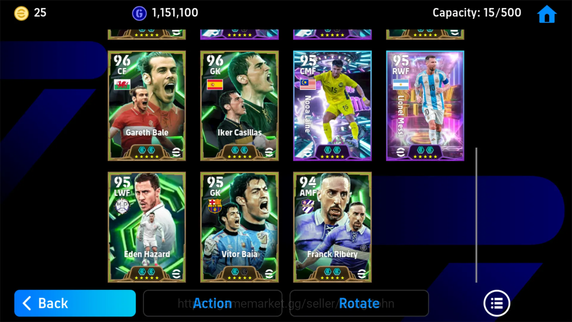 eFootball Accounts Others Power 3147 | Khvaratskhella Big Time | Baresi Epic DB |  Rivaldo Big Time | Ji-Sung Epic | Messi 3