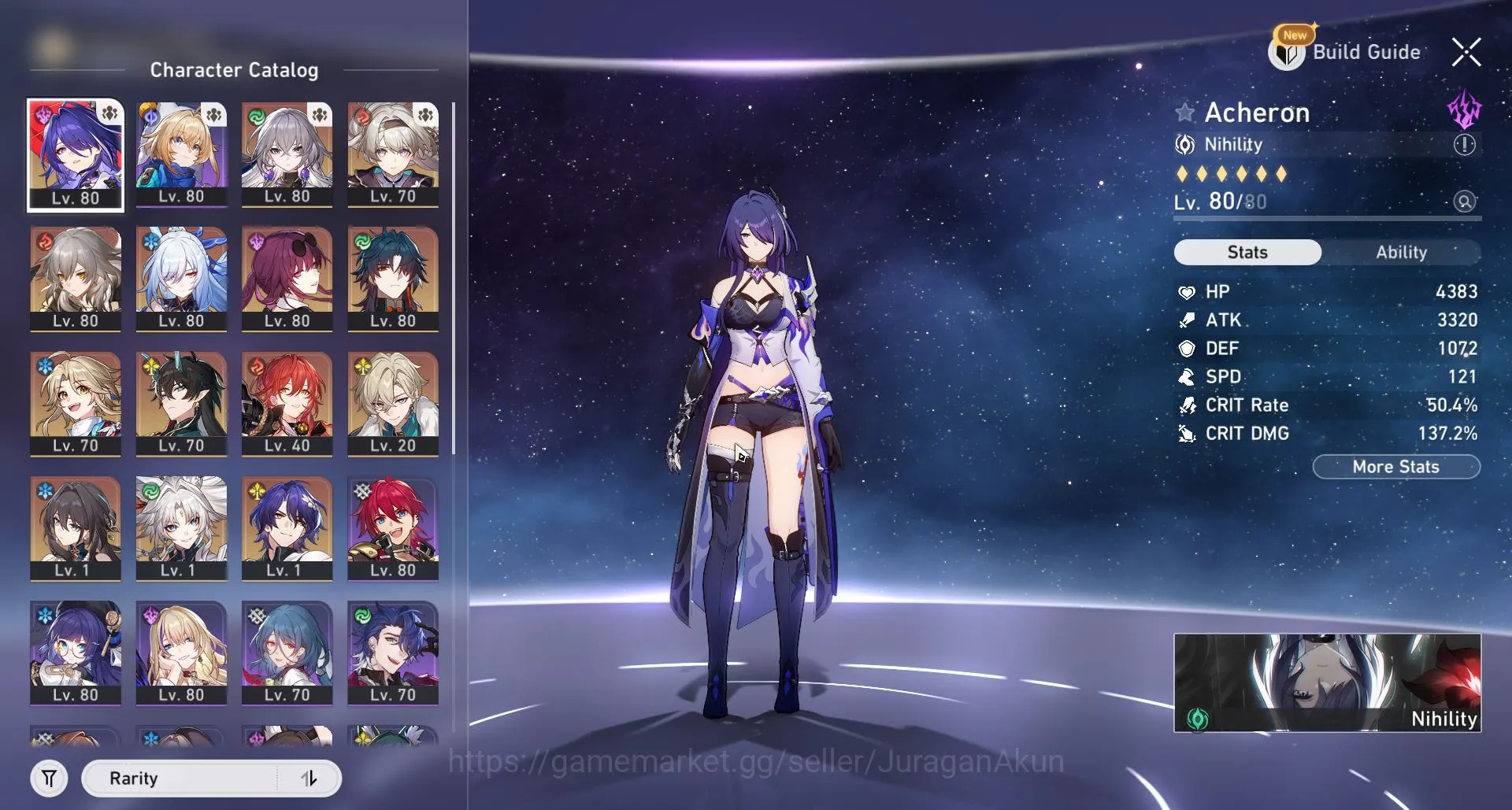 Honkai Star Rail Accounts Mid Game ASIA [TL68] 9 Limited (Acheron+Sign, Firefly+Sign , Feixiao, Ruan Mei 4