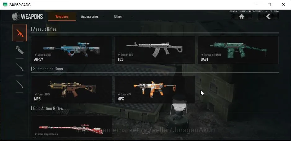 Arena Breakout Accounts Mid-Tier [MOBILE] Lv 30|SV 21,5M|CV 21M| Splash AR-57, Edge MPX, Gravekeeper Mosin, Forest MP5 Etc 6