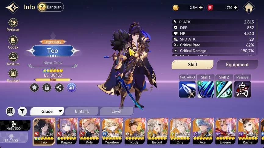 Seven Knights Re:Birth Accounts [Re:BIRTH] Global3000xxx|22 Legendary(Teo Tc2,Kagu image 4
