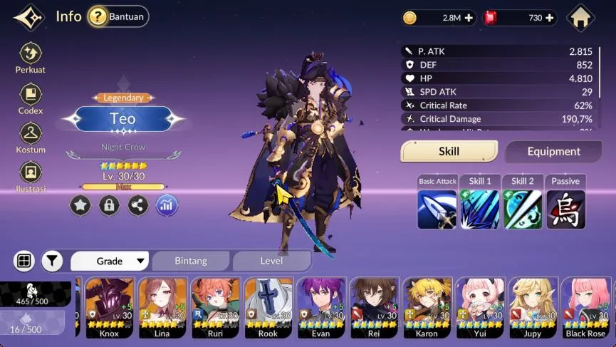 Seven Knights Re:Birth Accounts [Re:BIRTH] Global3000xxx|22 Legendary(Teo Tc2,Kagu image 5