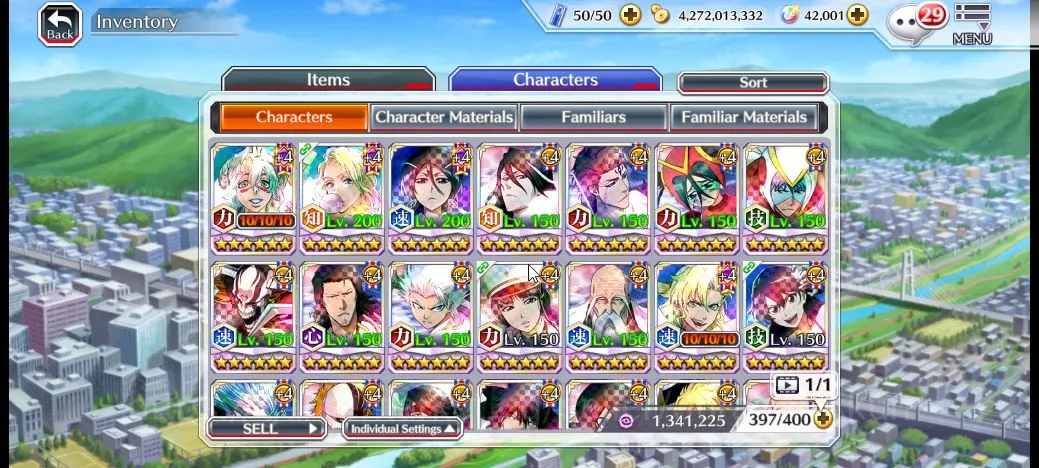 Bleach: Brave Souls Accounts High-End [GLOBAL] 42K Orbs| Rukia 10th Aniv, Nellier+Rangiku 10th Art,Byakuya Renewed Etc|CE 7
