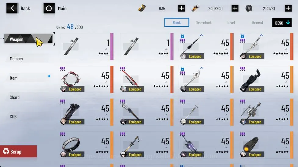 Punishing: Gray Raven Accounts ASIA|ENDGAME|11 Coat List|19S Char(Lucia Pyro+Sign image 2