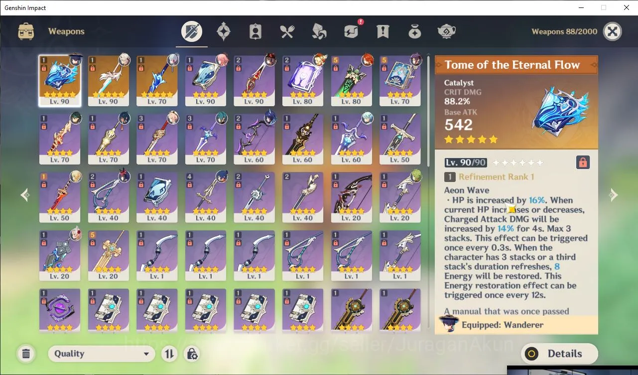 Genshin Impact Accounts ASIA|AR56|7 Limited+3(5Star's Weapon)Mavuika,Wande image 2
