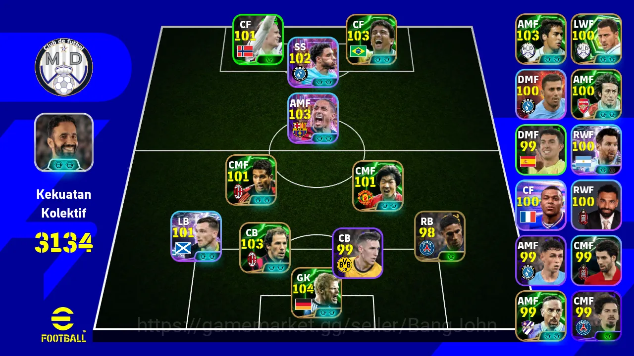 eFootball Others Power 3134 | Rapinha Showtime | Omar Marmoush | Be image 1