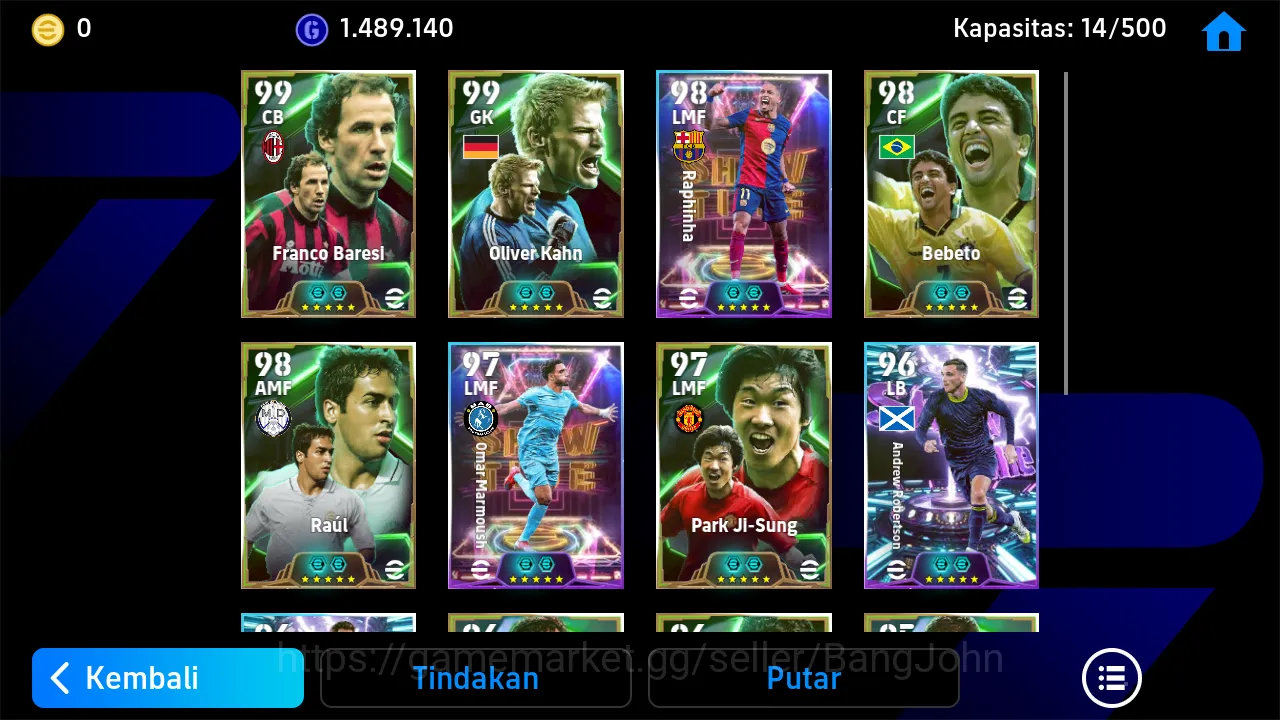 eFootball Accounts Others Power 3134 | Rapinha Showtime | Omar Marmoush | Bebeto Epic | Franco Baresi Epic| EFB306B 2