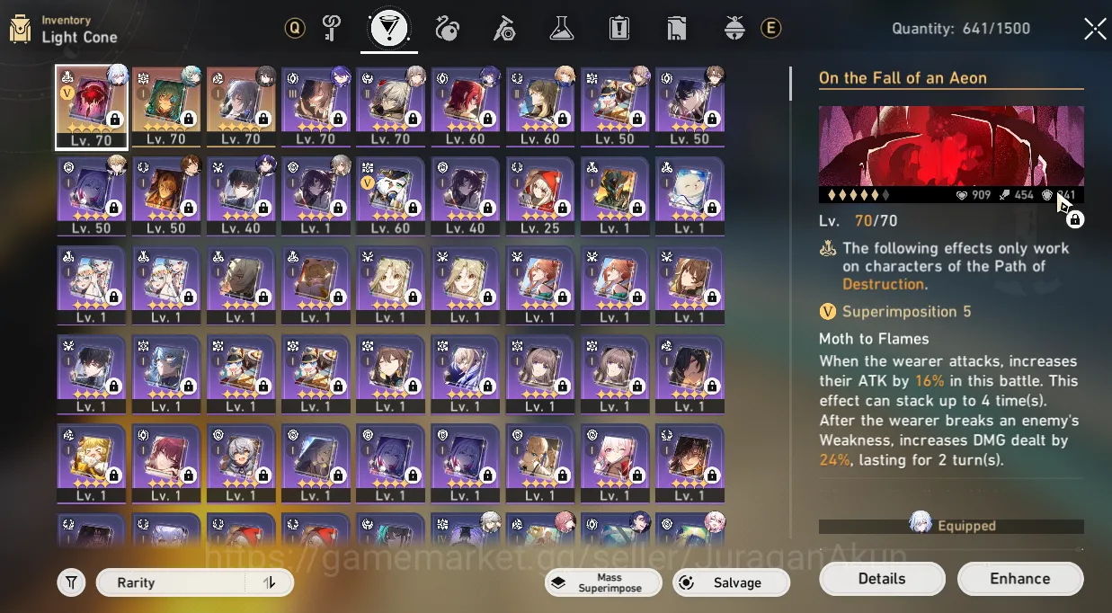 Honkai Star Rail Accounts End Game ASIA [TL64] 6 Limited (Anaxa + Sign, Jingliu, Acheron, RM, Jingyuan & ETC)|Take Email 4