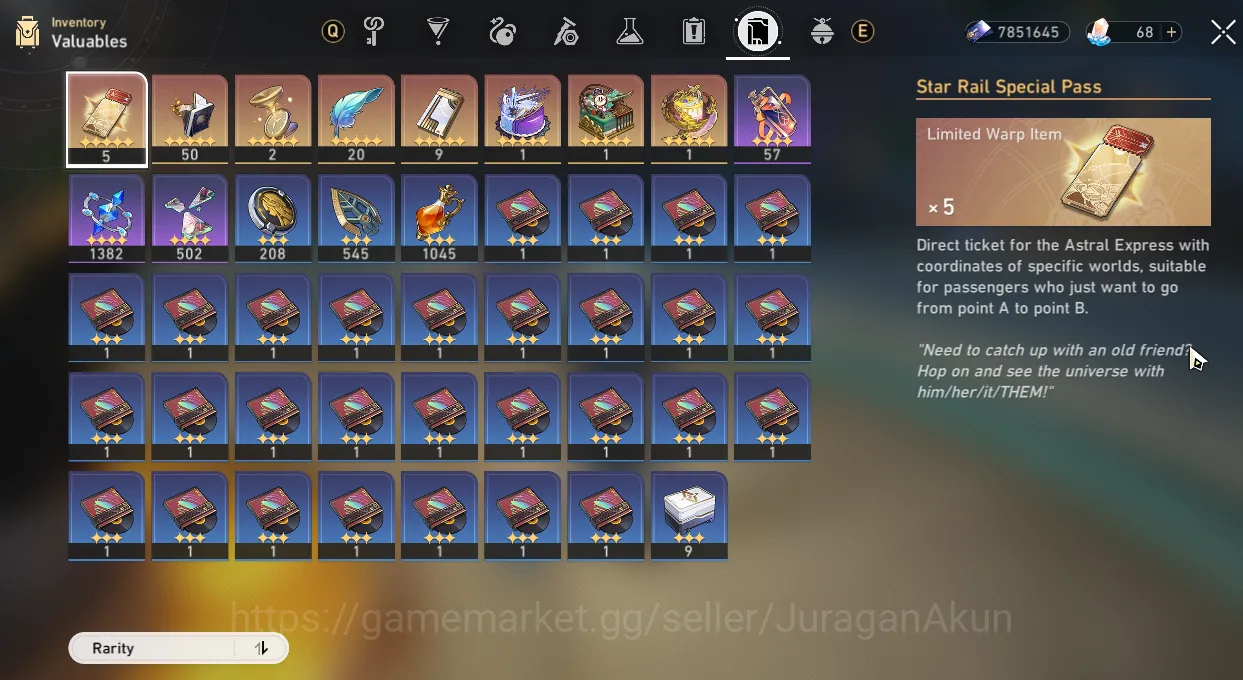Honkai Star Rail Accounts End Game ASIA [TL64] 6 Limited (Anaxa + Sign, Jingliu, Acheron, RM, Jingyuan & ETC)|Take Email 5