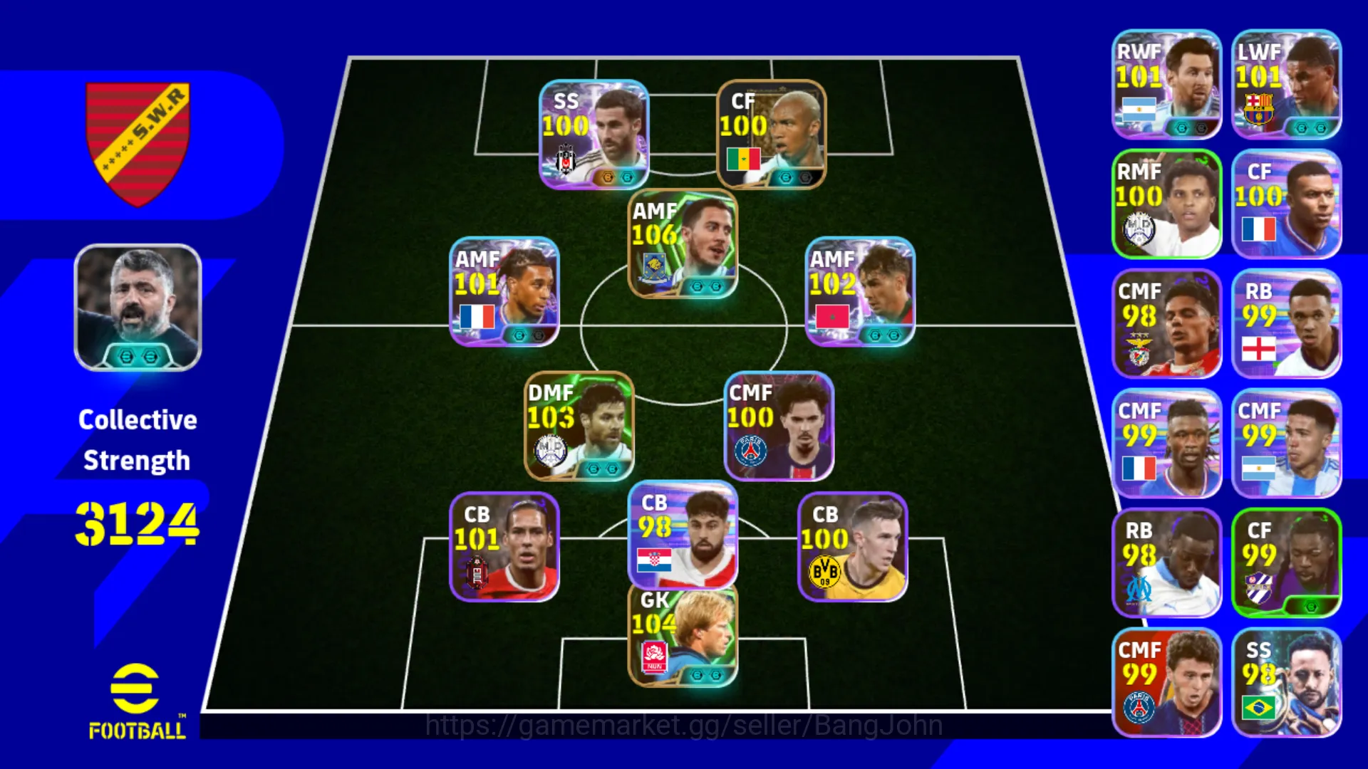 Login 4 | Power 3124 | Eden Hazard Epic DB EFB433B eFootball Others Login 4 | Power 3124 | Eden Hazard Epic DB EFB433 image 1